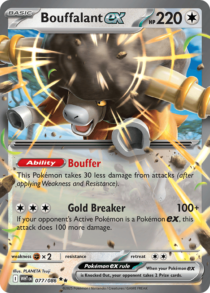 Bouffalant ex — SV: White Flare Pokémon TCG card by PLANETA Tsuji