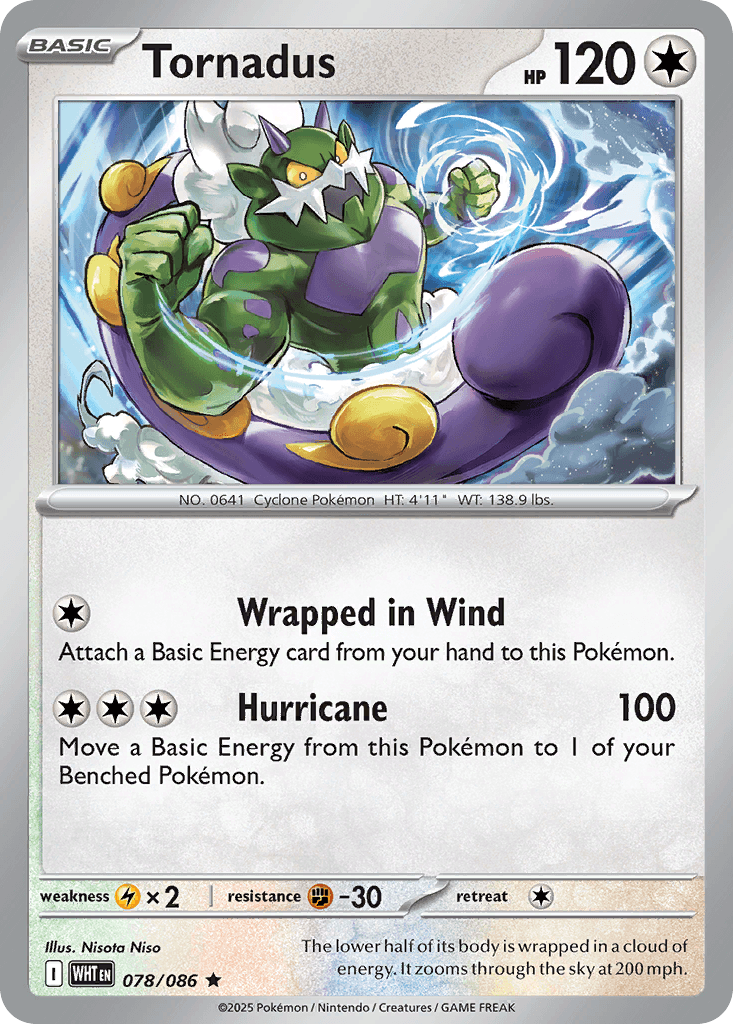 Tornadus — SV: White Flare Pokémon TCG card by Nisota Niso