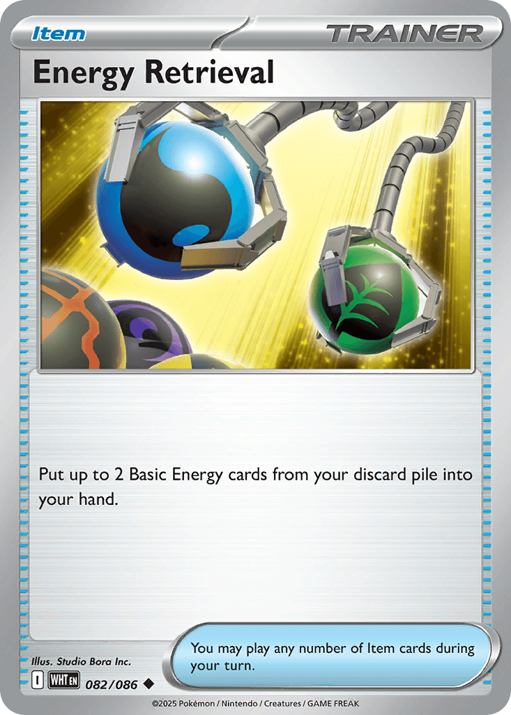 Energy Retrieval — SV: White Flare Pokémon TCG card by Studio Bora Inc.