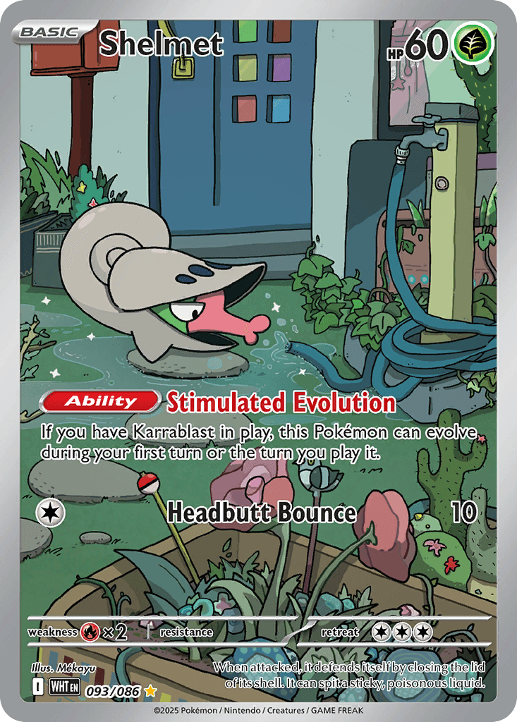 Shelmet - 093/086 — SV: White Flare Pokémon TCG card by Mékayu
