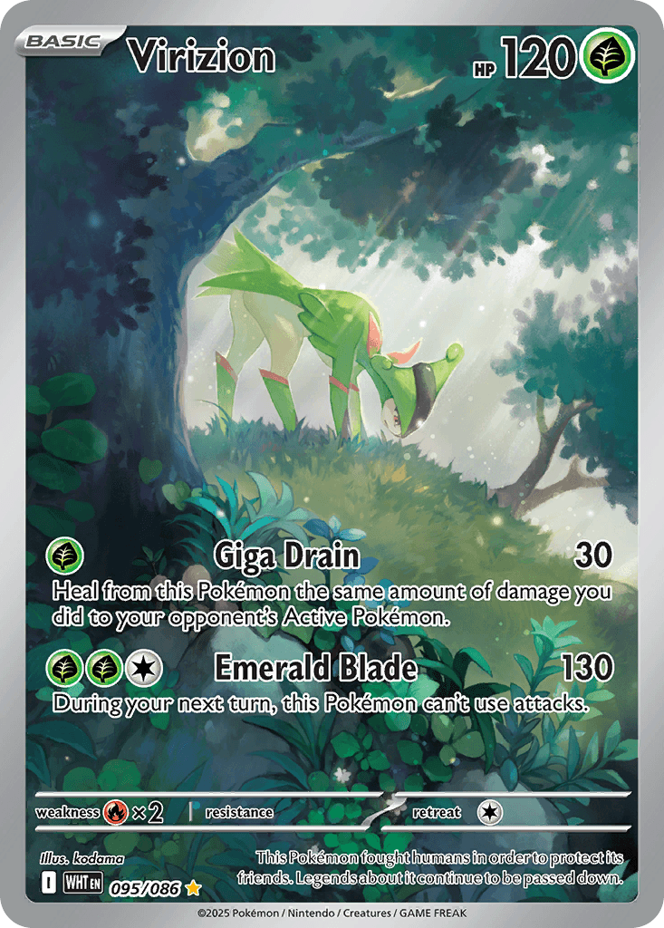 Virizion - 095/086 — SV: White Flare Pokémon TCG card by kodama