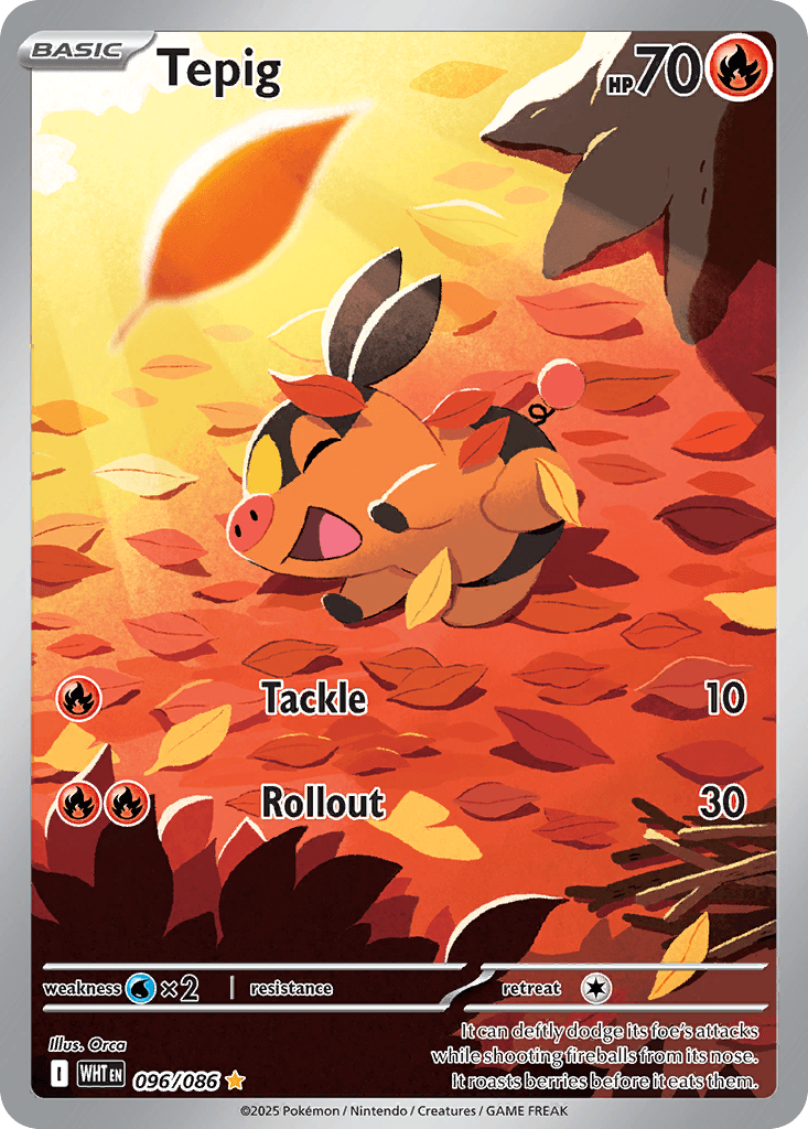 Tepig - 096/086 — SV: White Flare Pokémon TCG card by Orca