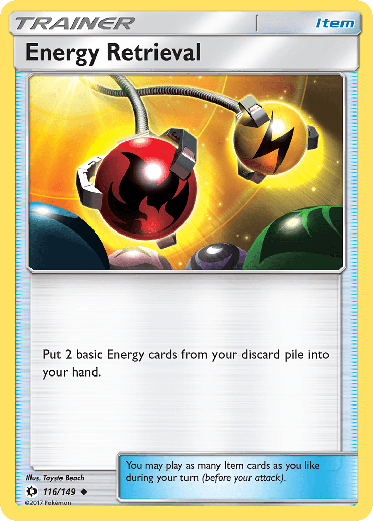 Energy Retrieval — SM Base Set Pokémon TCG card by Toyste Beach