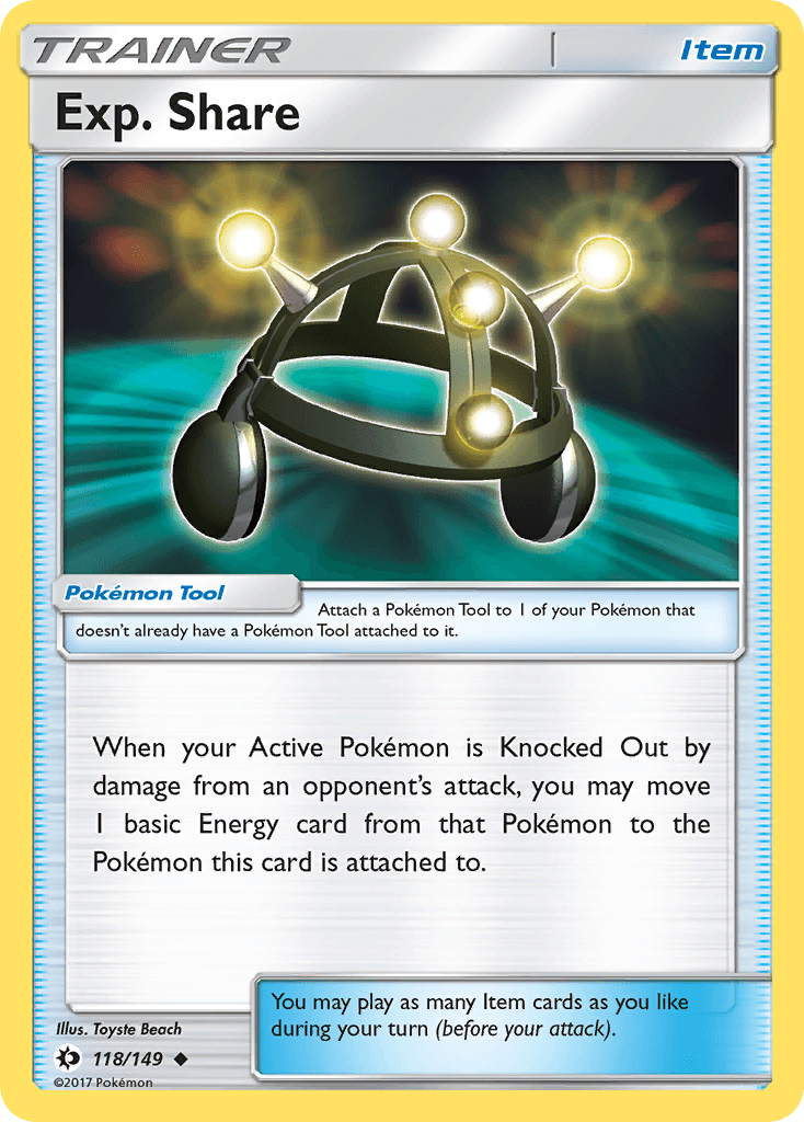 Exp. Share — SM Base Set Pokémon TCG card by Toyste Beach