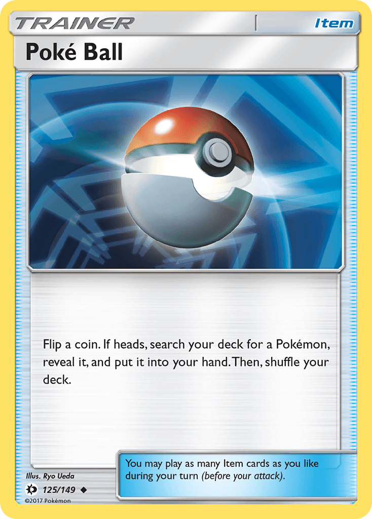 Poke Ball — SM Base Set Pokémon TCG card by Ryo Ueda