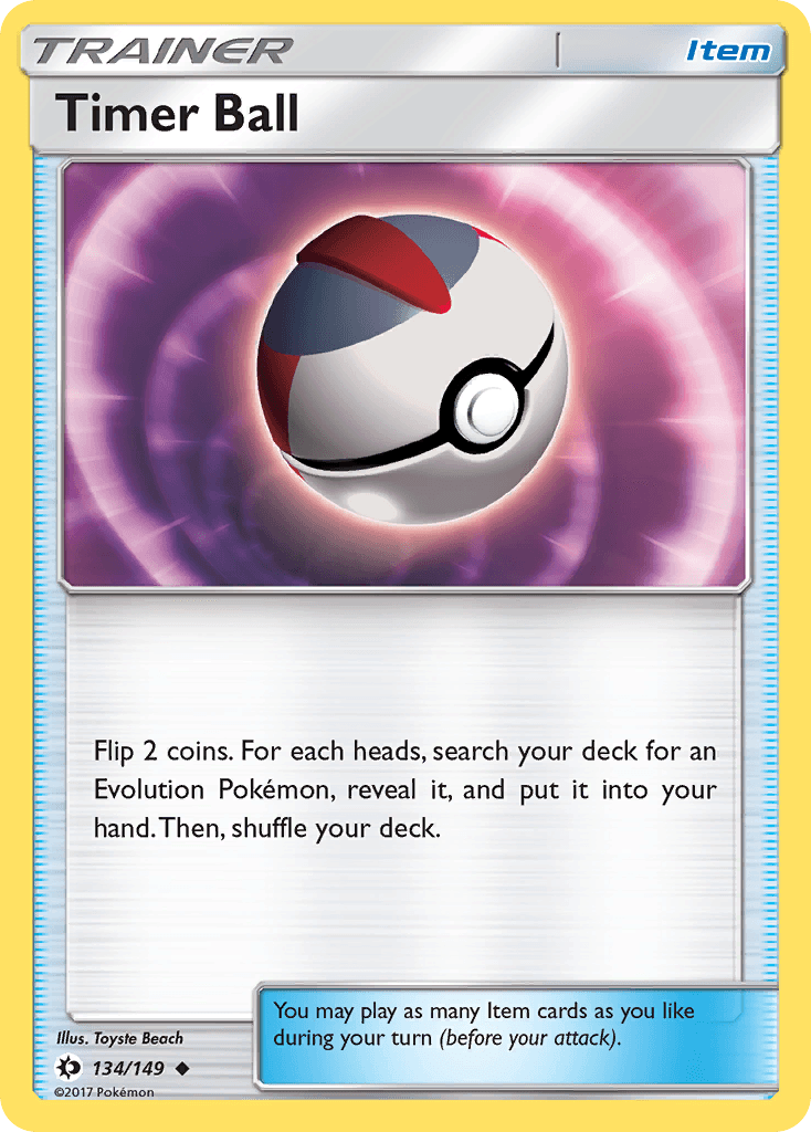 Timer Ball — SM Base Set Pokémon TCG card by Toyste Beach