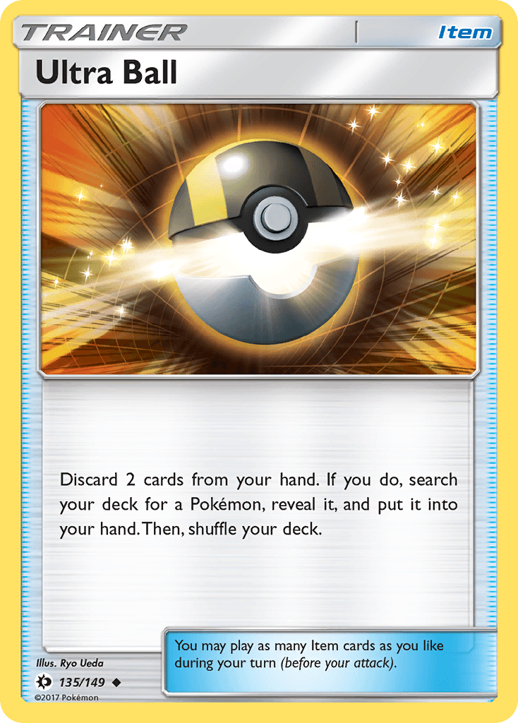 Ultra Ball — SM Base Set Pokémon TCG card by Ryo Ueda