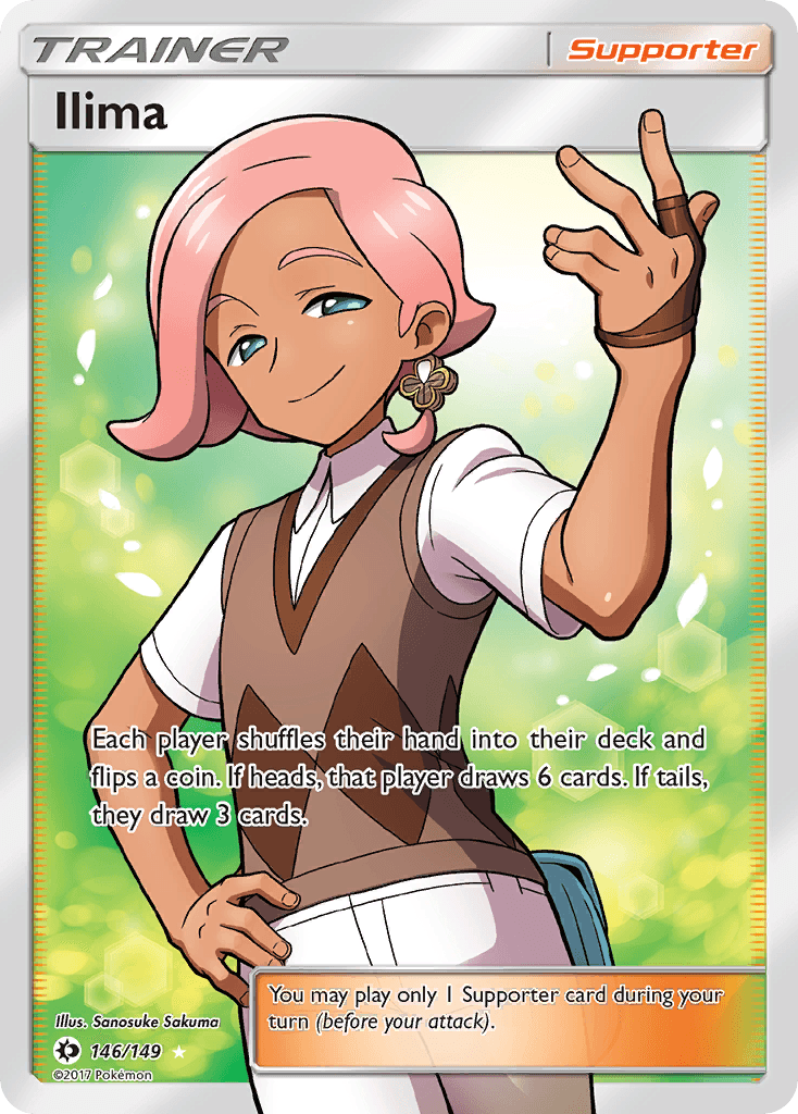 Ilima (Full Art) — SM Base Set Pokémon TCG card by Tomoki Saito