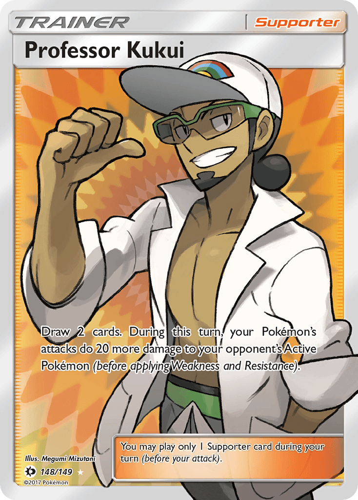 Professor Kukui (Full Art) — SM Base Set Pokémon TCG card by Mitsuhiro Arita