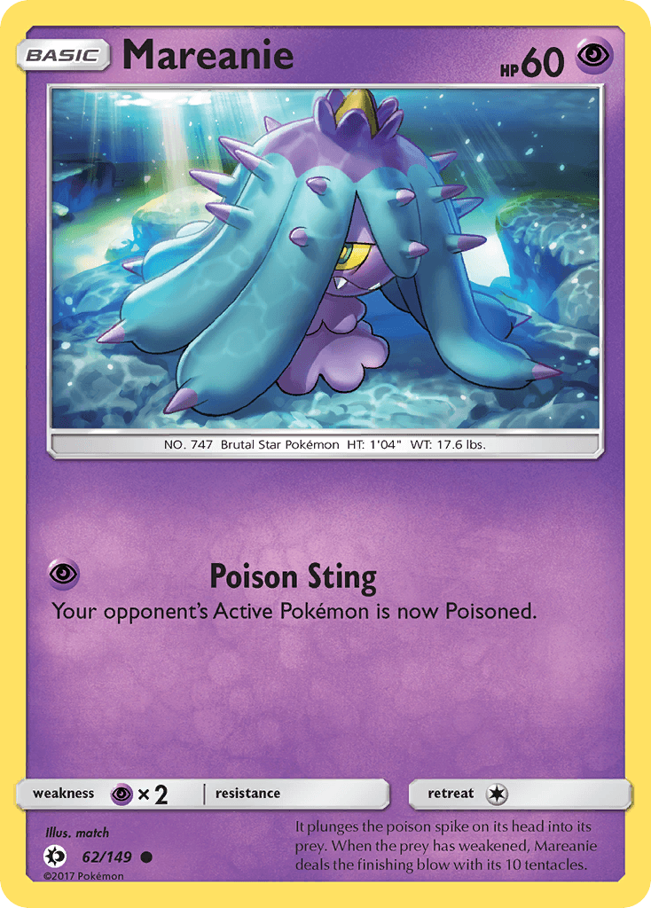 Mareanie — SM Base Set Pokémon TCG card by match