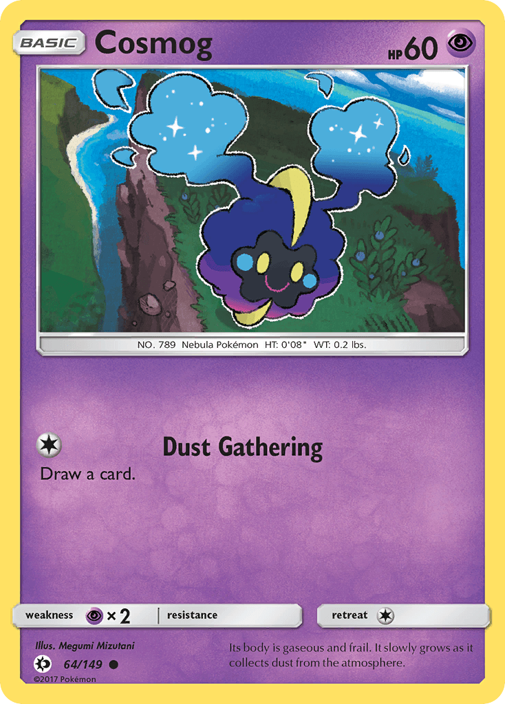 Cosmog — SM Base Set Pokémon TCG card by Megumi Mizutani
