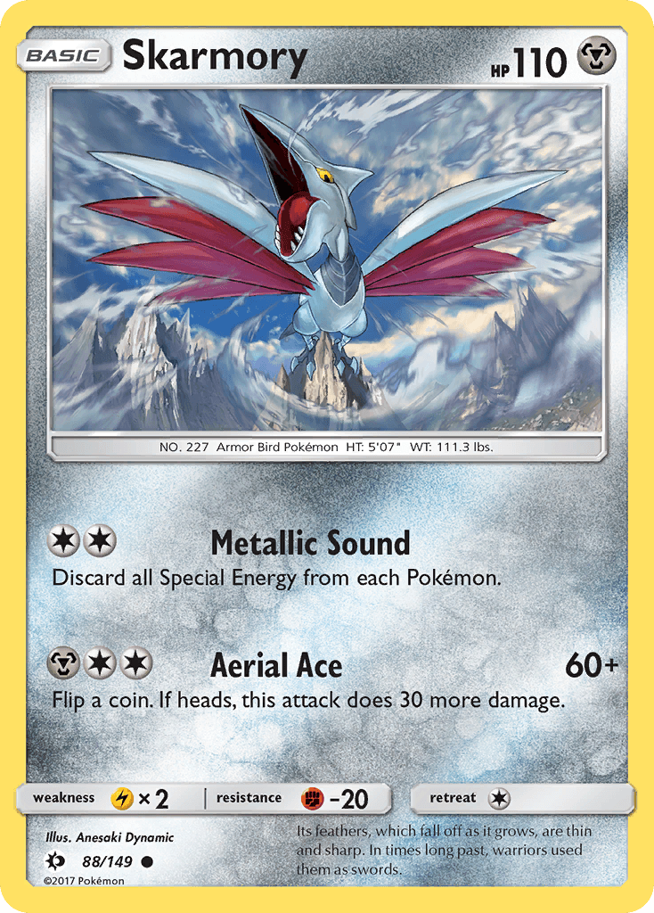 Skarmory — SM Base Set Pokémon TCG card by Anesaki Dynamic
