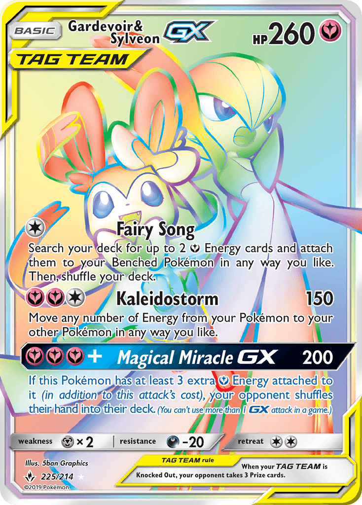 Gardevoir & Sylveon-GX — SM - Unbroken Bonds Pokémon TCG card by 5ban Graphics