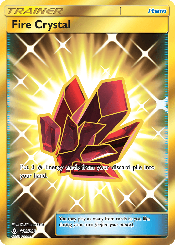 Fire Crystal — SM - Unbroken Bonds Pokémon TCG card by Yoshinobu Saito