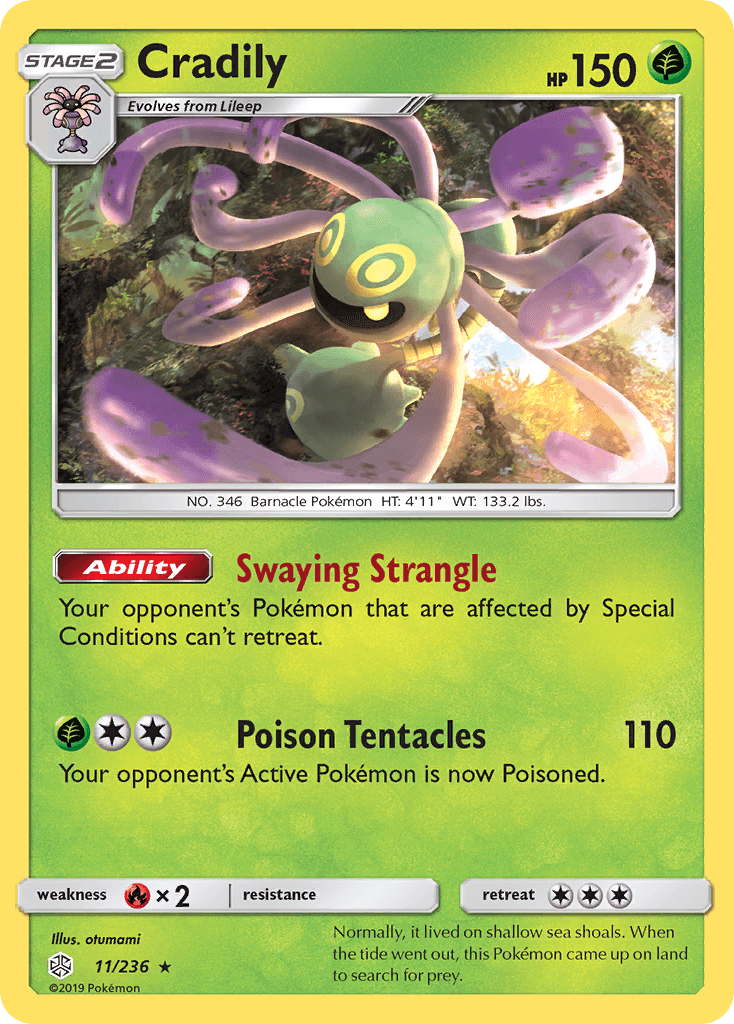 Cradily — SM - Cosmic Eclipse Pokémon TCG card by otumami