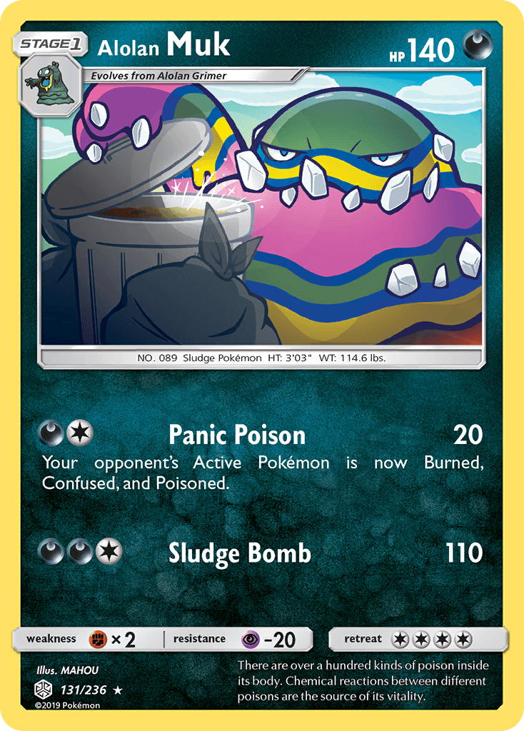 Alolan Muk — SM - Cosmic Eclipse Pokémon TCG card by MAHOU