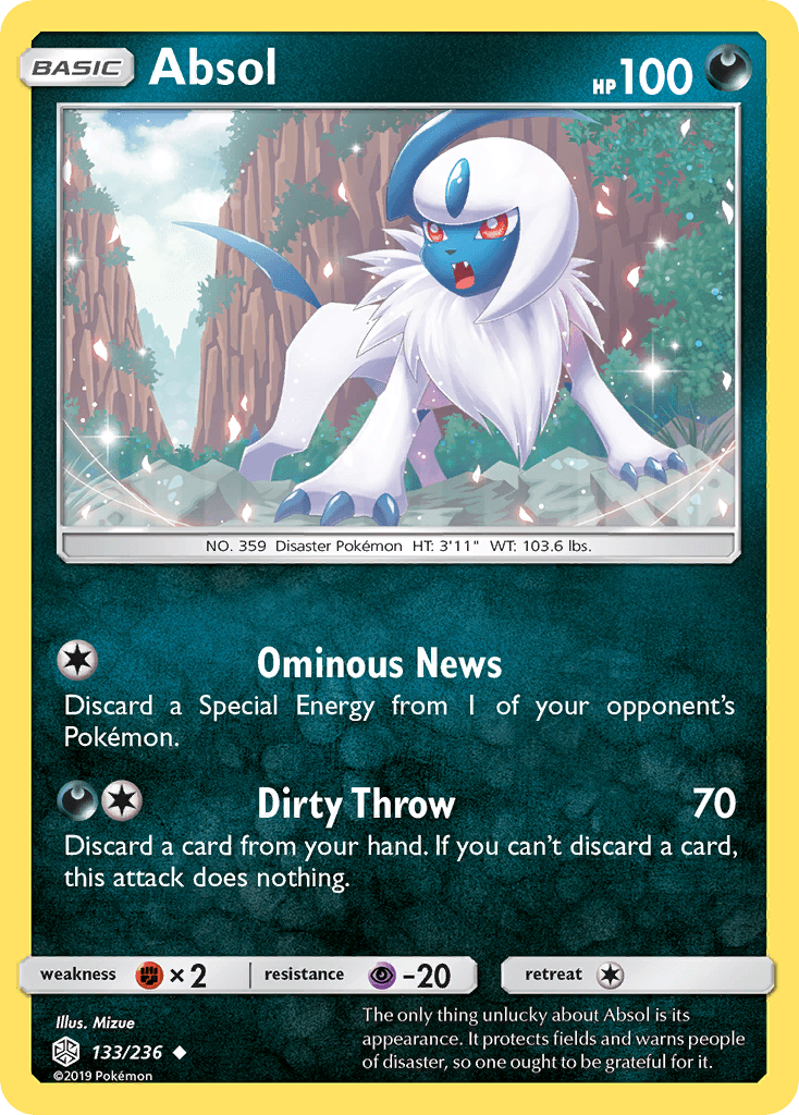 Absol — SM - Cosmic Eclipse Pokémon TCG card by Mizue
