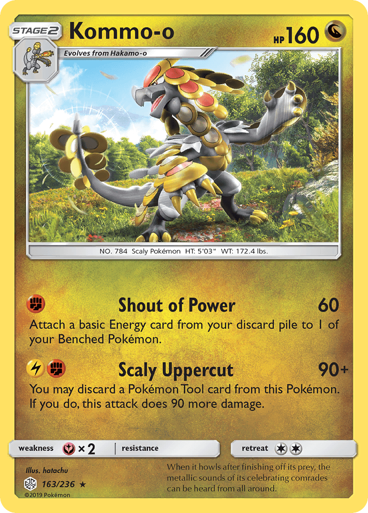 Kommo-o — SM - Cosmic Eclipse Pokémon TCG card by hatachu