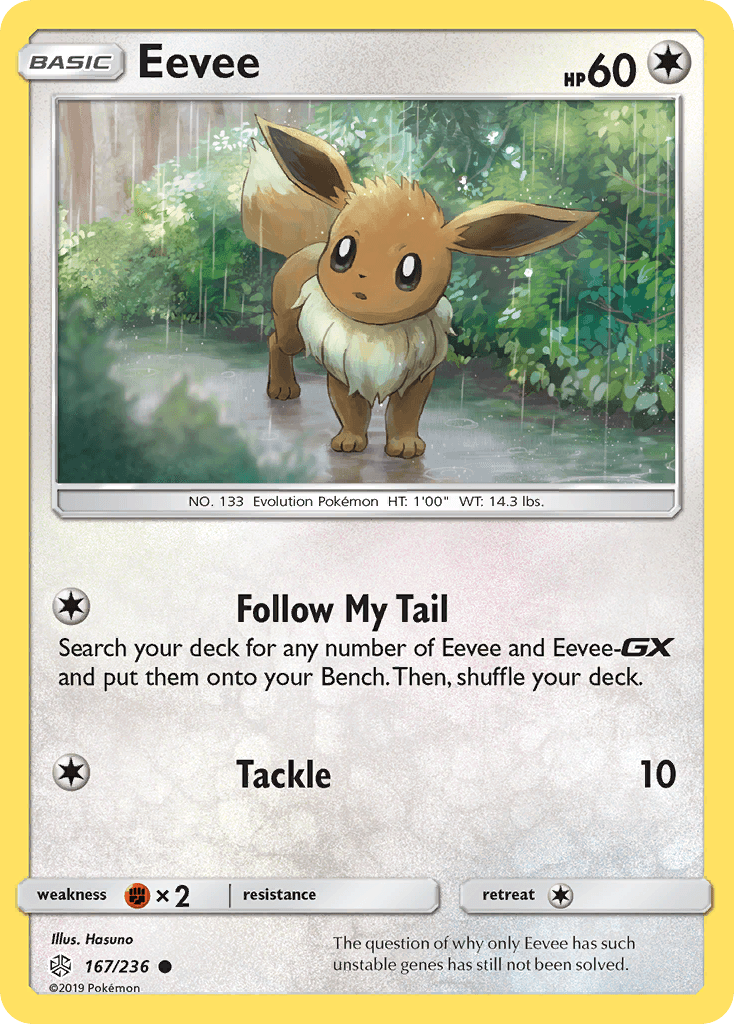 Eevee - 167/236 — SM - Cosmic Eclipse Pokémon TCG card by Hasuno