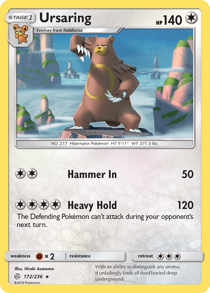 Ursaring — SM - Cosmic Eclipse Pokémon TCG card by Hiroki Asanuma