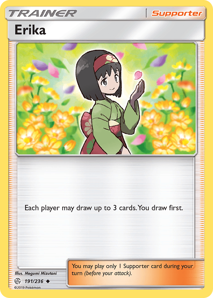 Erika — SM - Cosmic Eclipse Pokémon TCG card by Megumi Mizutani