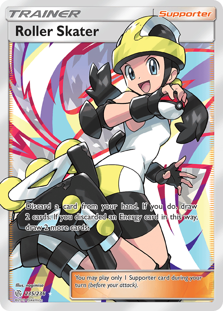 Roller Skater — SM - Cosmic Eclipse Pokémon TCG card by nagimiso