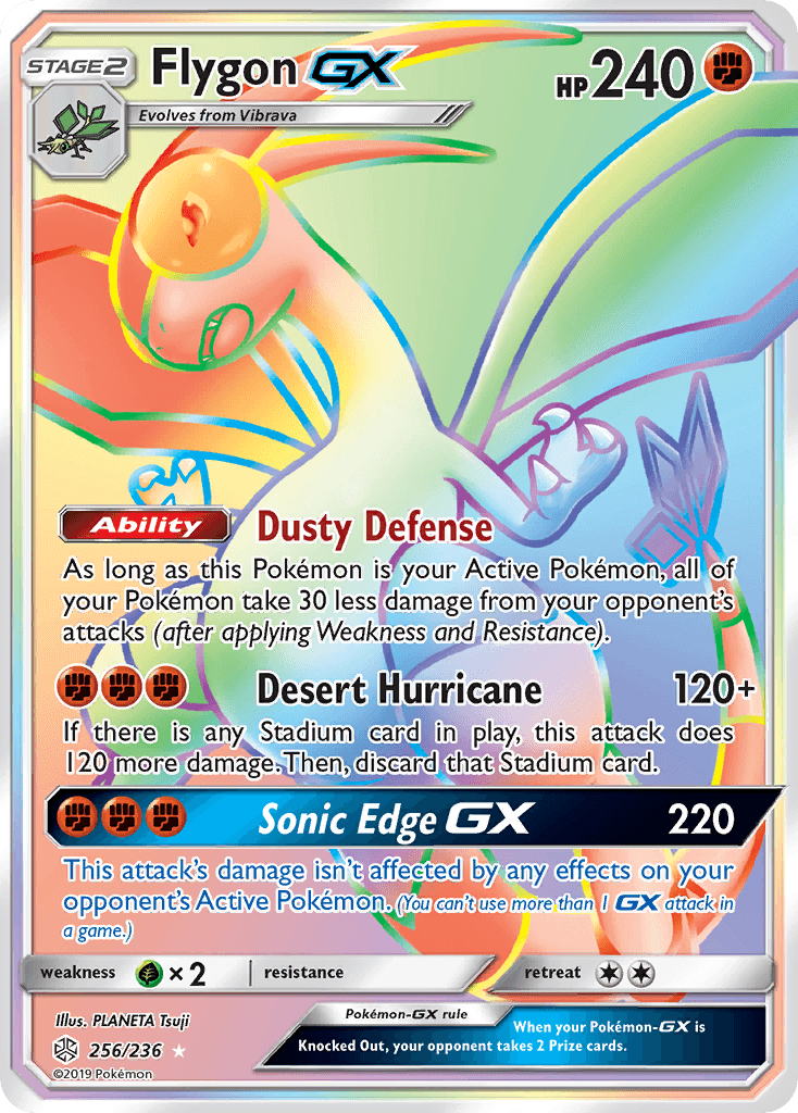 Flygon-GX — SM - Cosmic Eclipse Pokémon TCG card by PLANETA Tsuji
