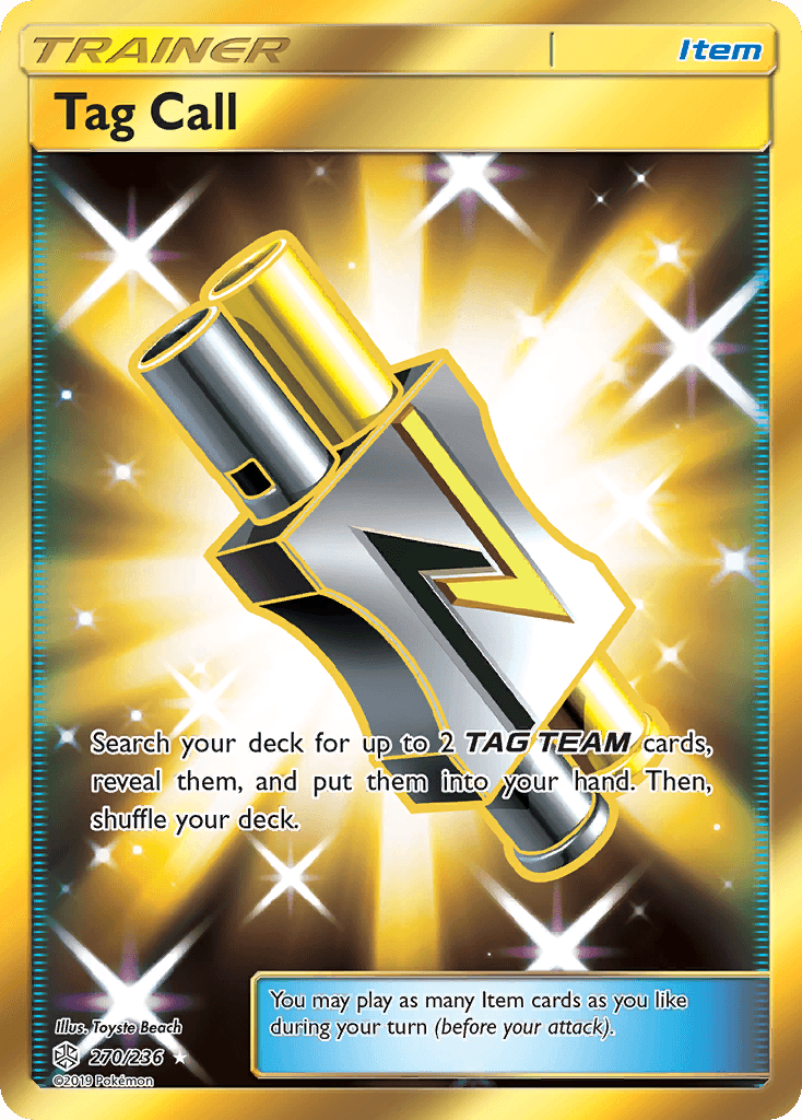 Tag Call — SM - Cosmic Eclipse Pokémon TCG card by Toyste Beach