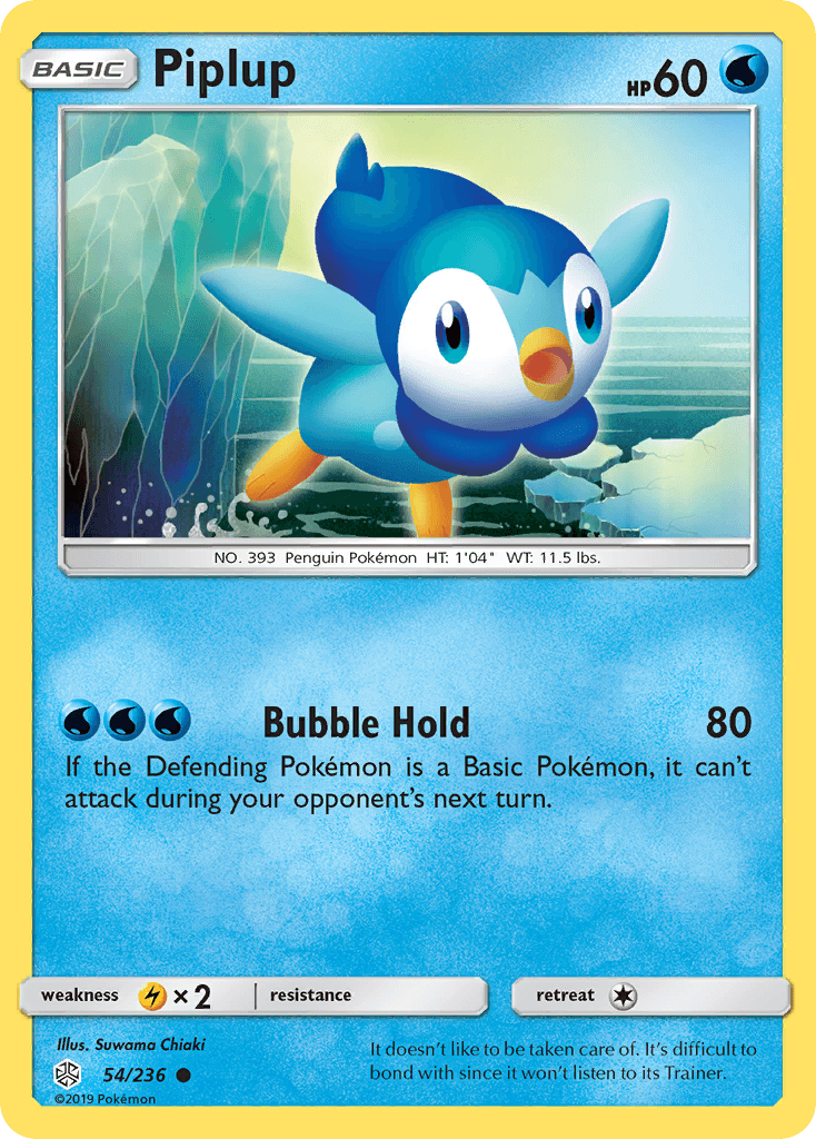 Piplup — SM - Cosmic Eclipse Pokémon TCG card by Suwama Chiaki