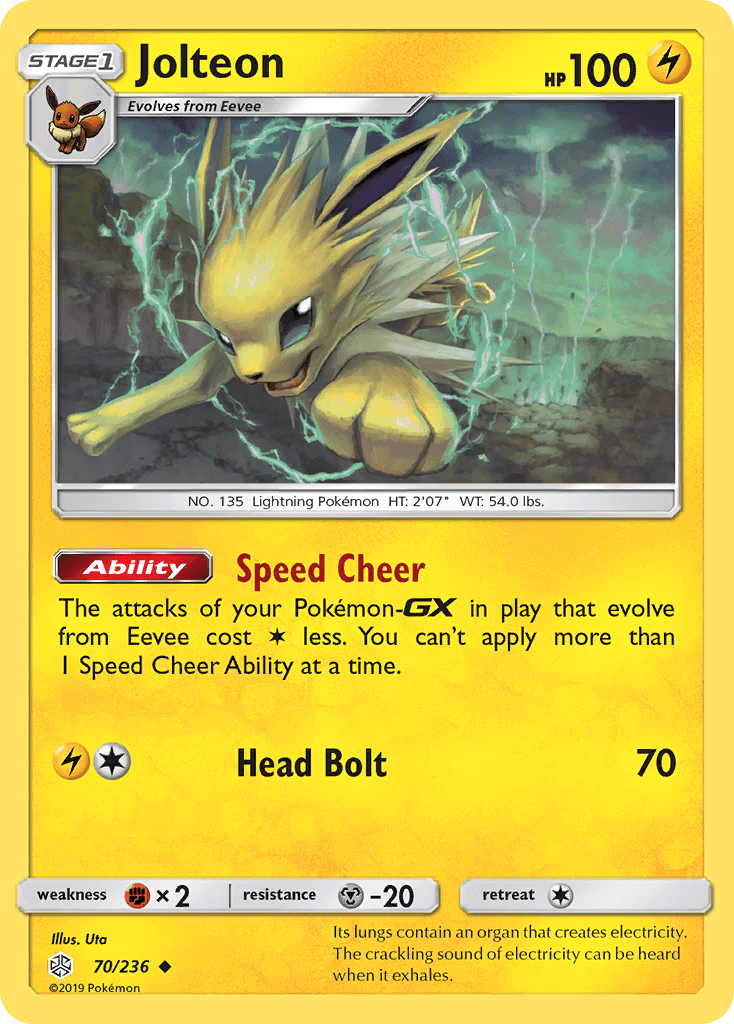Jolteon — SM - Cosmic Eclipse Pokémon TCG card by Uta
