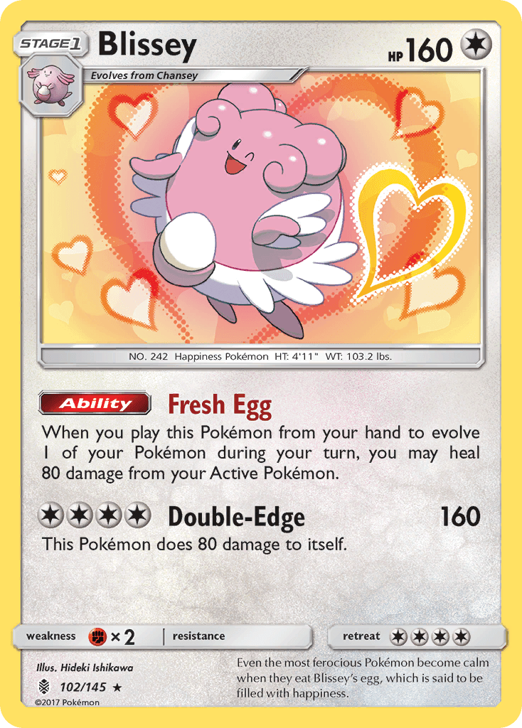 Blissey — SM - Guardians Rising Pokémon TCG card by Hideki Ishikawa