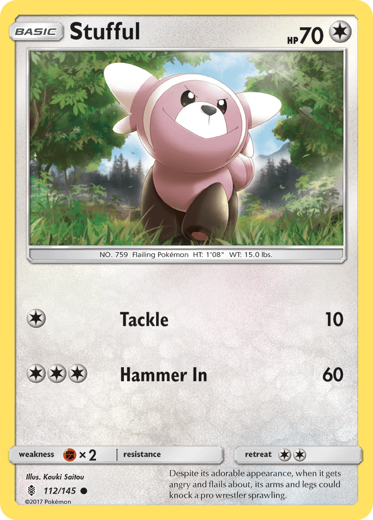 Stufful — SM - Guardians Rising Pokémon TCG card by Kouki Saitou