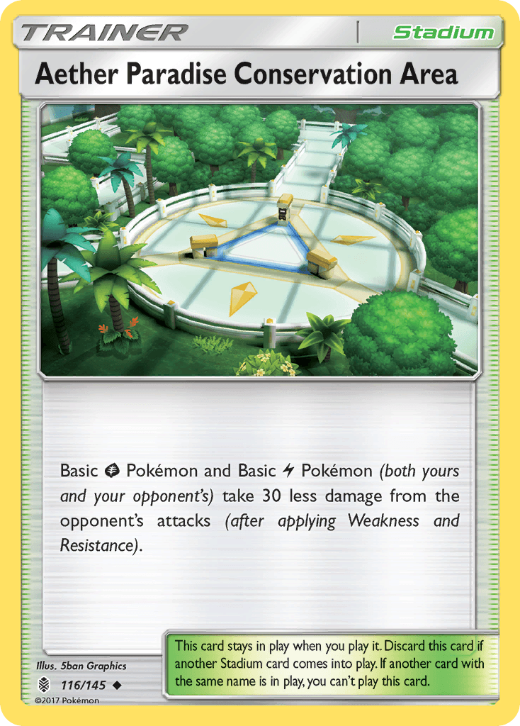 Aether Paradise Conservation Area — SM - Guardians Rising Pokémon TCG card by 5ban Graphics