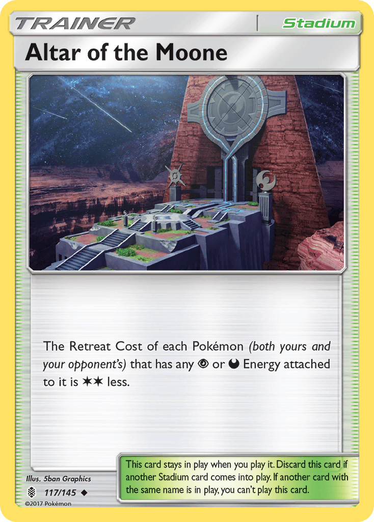 Altar of the Moone — SM - Guardians Rising Pokémon TCG card by 5ban Graphics