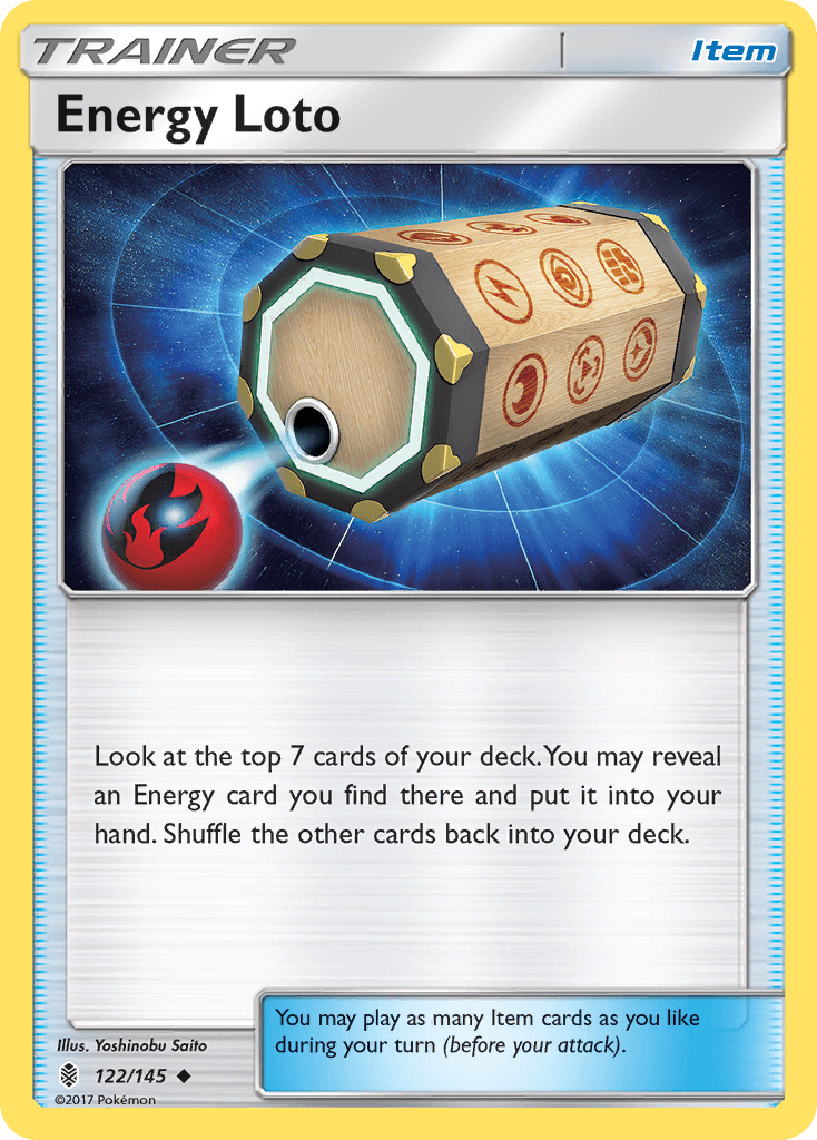 Energy Loto — SM - Guardians Rising Pokémon TCG card by Yoshinobu Saito