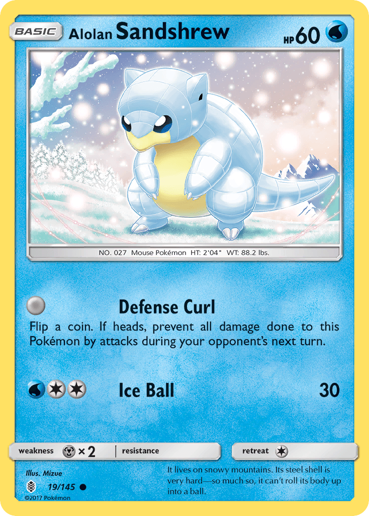 Alolan Sandshrew (14) — SM Trainer Kit: Alolan Sandslash & Alolan Ninetales Pokémon TCG card by Mizue