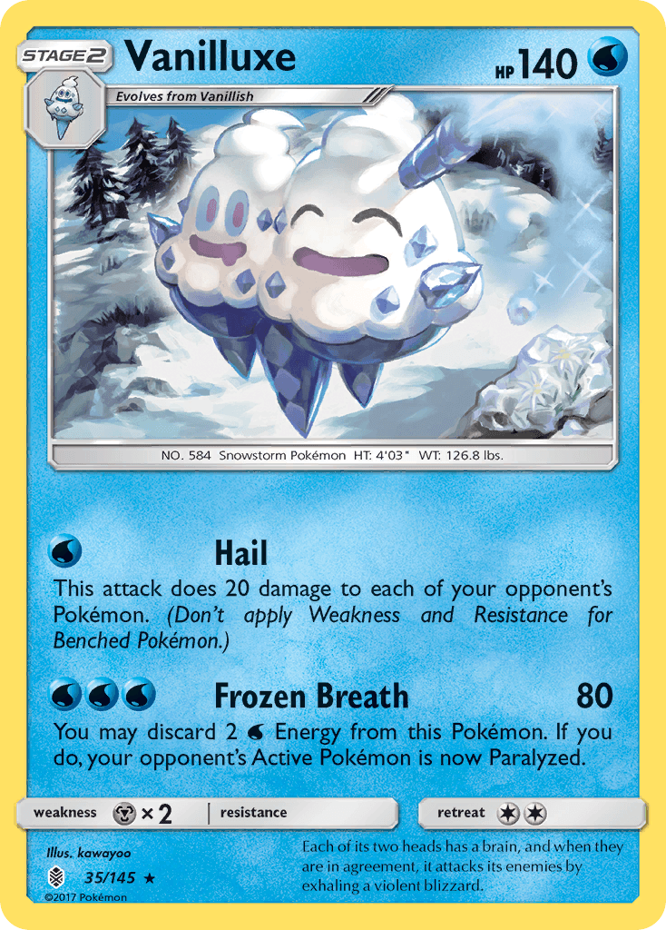 Vanilluxe — SM - Guardians Rising Pokémon TCG card by kawayoo