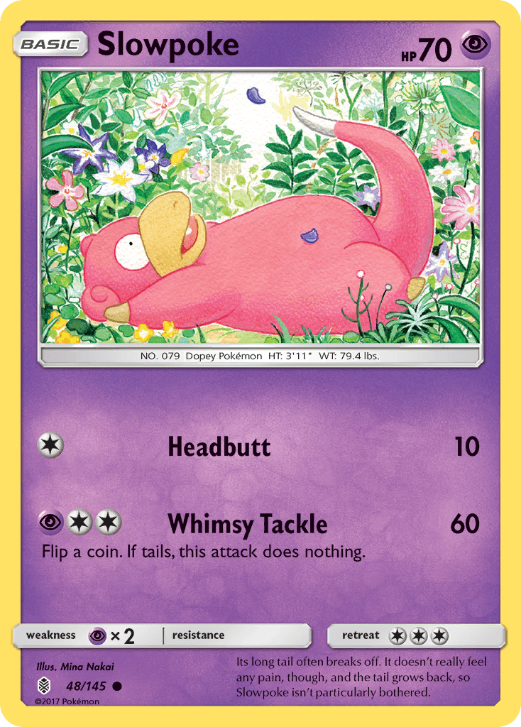 Slowpoke — SM - Guardians Rising Pokémon TCG card by Mina Nakai