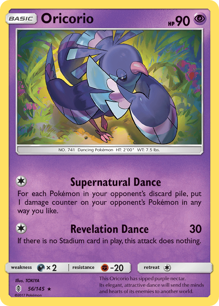 Oricorio (56) — SM - Guardians Rising Pokémon TCG card by TOKIYA