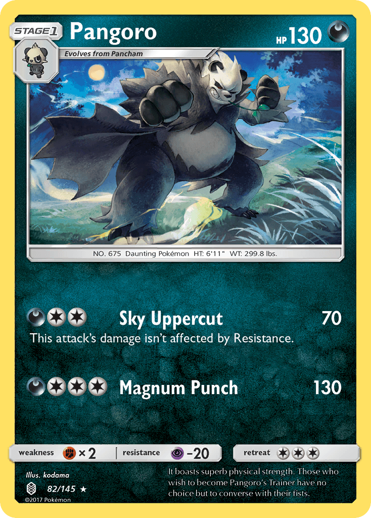 Pangoro — SM - Guardians Rising Pokémon TCG card by kodama