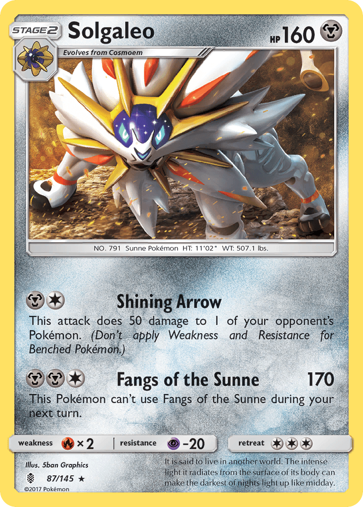 Solgaleo — SM - Guardians Rising Pokémon TCG card by 5ban Graphics