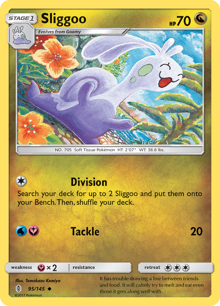 Sliggoo — SM - Guardians Rising Pokémon TCG card by Tomokazu Komiya