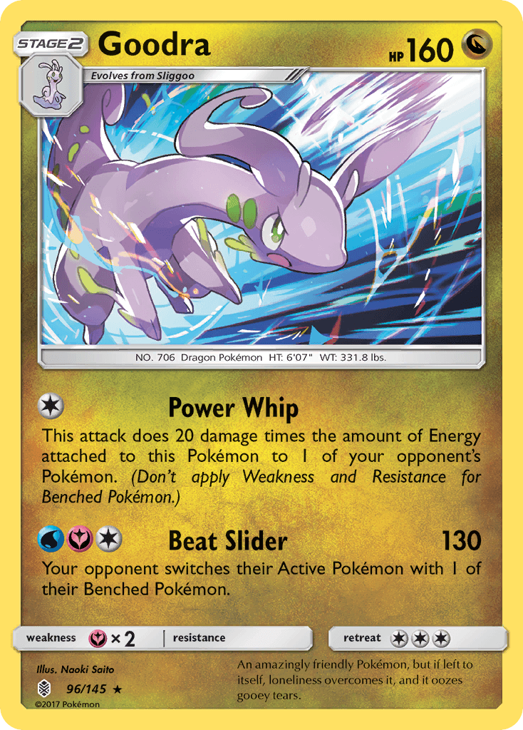 Goodra — SM - Guardians Rising Pokémon TCG card by Naoki Saito