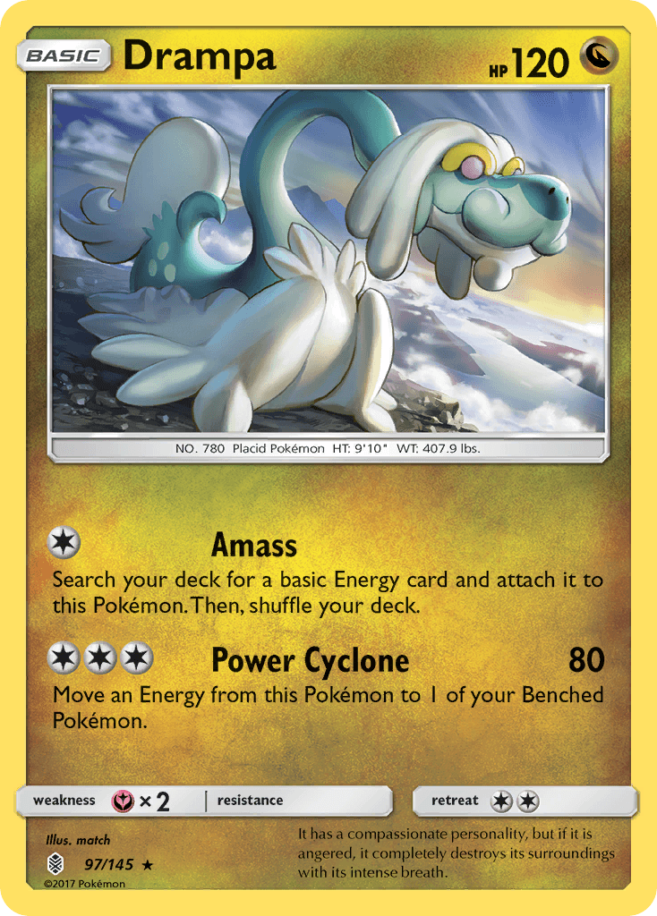 Drampa — SM - Guardians Rising Pokémon TCG card by match