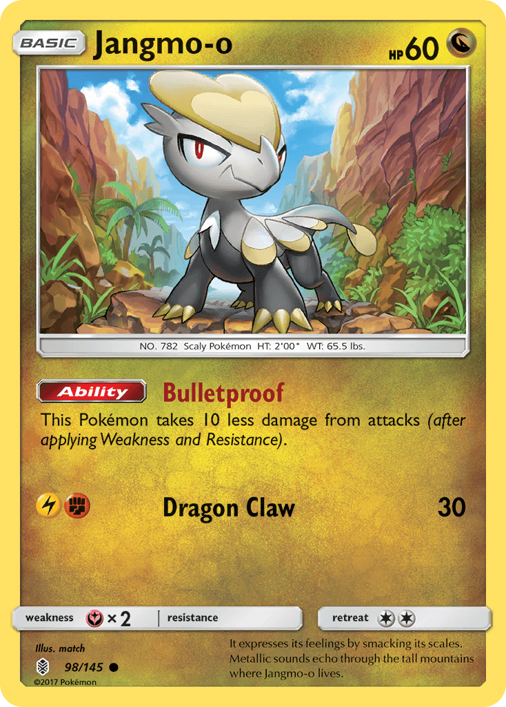 Jangmo-o — SM - Guardians Rising Pokémon TCG card by match