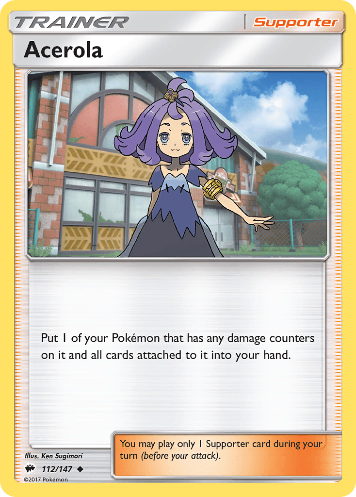 Acerola — SM - Burning Shadows Pokémon TCG card by Ken Sugimori