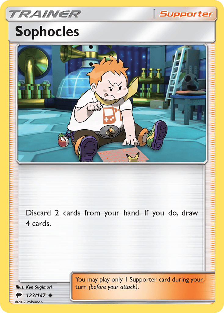 Sophocles — SM - Burning Shadows Pokémon TCG card by Ken Sugimori