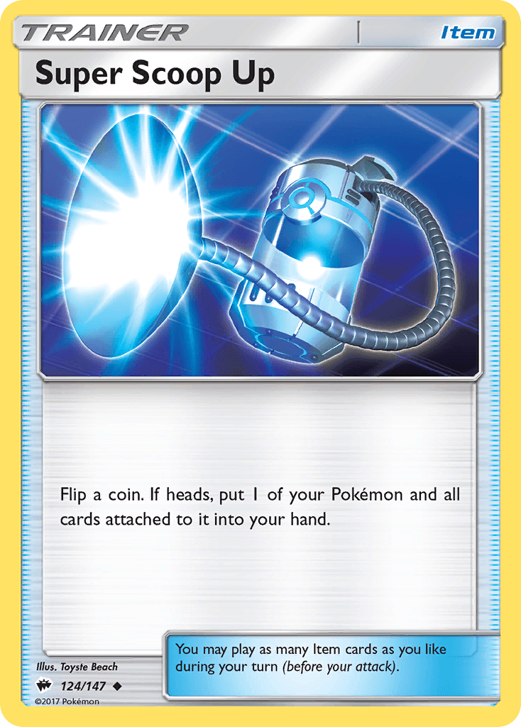 Super Scoop Up — SM - Burning Shadows Pokémon TCG card by Toyste Beach