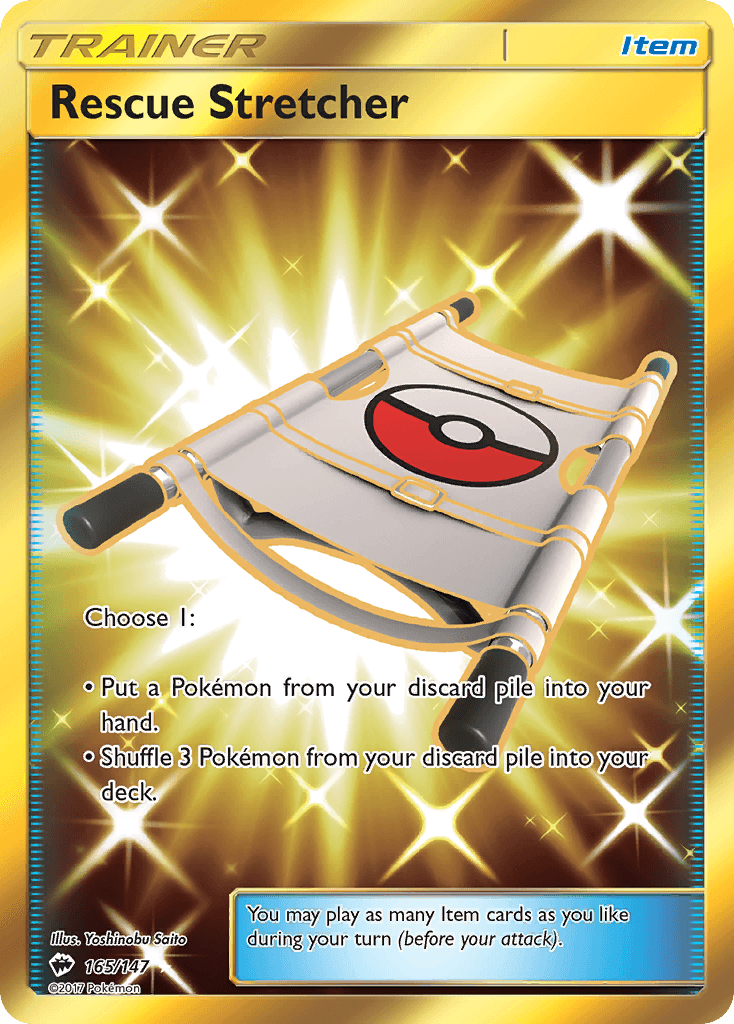 Rescue Stretcher — SM - Burning Shadows Pokémon TCG card by Yoshinobu Saito