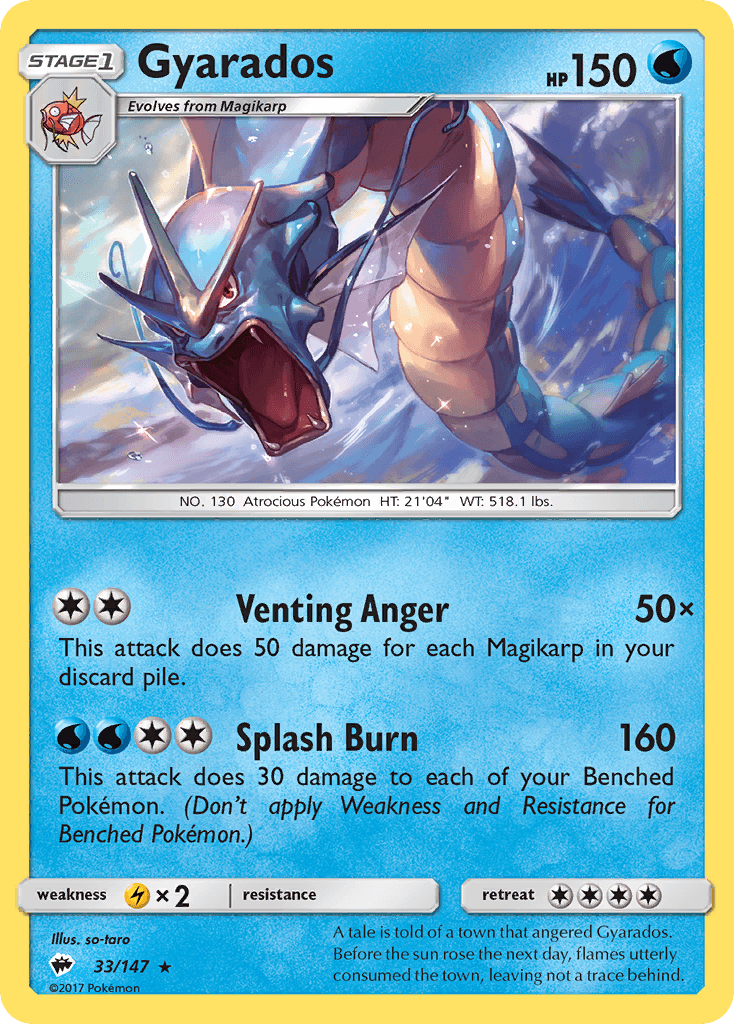 Gyarados — SM - Burning Shadows Pokémon TCG card by so-taro